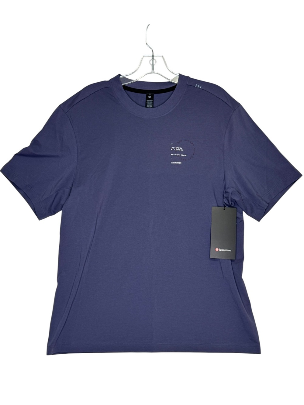 Lululemon Zeroed In Graphic Shirt Mens Medium Nightfall Purple Short Sleeve NWT